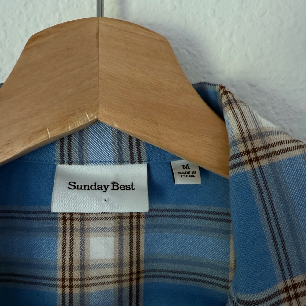 Aritzia Sunday Best Cropped Plaid Top - Picture 4 of 10